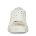 thumbnail image 5 of Steve Madden Rezume White/Gold Lace-Up Round Closed Toe Fashion Sneakers (White/Gold Star, 10), 5 of 6
