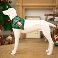 thumbnail image 4 of Noël Coton Chien Bandana Bavoirs Réglables Vert/rouge, 4 of 6