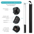 thumbnail image 3 of LIYADI RGB Handheld LED Light Wand Rechargeable Photography Light Stick 10 Lighting Modes 12 Brightness Levels 1000 Lumens 3200-5600K Color Temperature with Portable Bag Hanging Loop Remote, 3 of 7