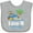 AC-Heather Grey, variant on Inktastic Kauai Hawaii Surfing Boys or Girls Baby Bib