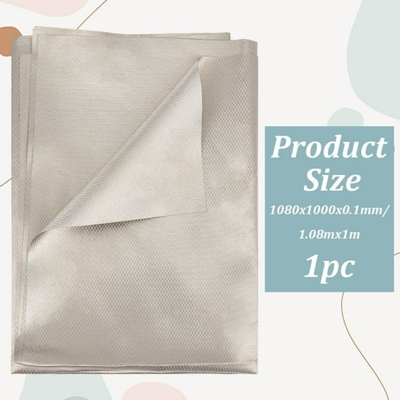 1 Pc Faraday Fabric EMF Protection Fabric Military Grade Conductive Material Copper Shielding Fabrics Apply for Microwave Card Bag Cloth Electronic Products 42.52x39.37 Inch