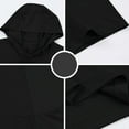 thumbnail image 5 of Ashirexll Short Sleeve Hoodies for Men, Mens Shirts, Summer Comfortable Shirts for Outdoor Running Fitness Short Sleeve Elastic Drawstring Hooded Tops, 5 of 7