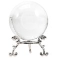 thumbnail image 1 of 1 Set of Dandelion Crystal Ball Clear Sphere Display Crystal Ball Art Craft with Base, 1 of 2