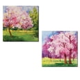 thumbnail image 1 of Autumn Leaves| Beautiful Pink Fall Trees Landscape; Two 12x12in Poster Prints, 1 of 1