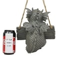thumbnail image 2 of Ebros Whimsical Jute Strings Hanging Welcome Garden Dragon Picking Nose Statue, 2 of 4