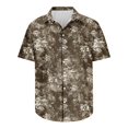 thumbnail image 5 of AHTJRT Stylish Men's Camouflage Print Button Down Short Sleeve Shirt Multicolor S, 5 of 5