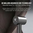 thumbnail image 5 of DIAYUBU High Speed Ionic Hair Dryer, 120,000 RPM Brushless Motor, LED Display, Negative Ion, 4 Heat/3 Speed, Magnetic Nozzle, Black, 5 of 10