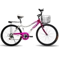 thumbnail image 1 of Bicicleta Black Panther Lady Africa R24 Canasta Plegable Rosa, 1 of 3