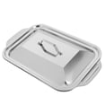 thumbnail image 1 of HAMPPLIES Oven Tray Stainless Steel Baking Pan Grilled Food For Home Cooks 1 Set, 1 of 8
