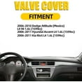 thumbnail image 2 of Upgread Aluminum Engine Valve Cover Compatible with 2006-2011 Dodge Attitude Hyundai Accent Kia Rio5 L4 1.6L 22410-26855 22410-26860 264-990$$Vehicle Parts & Accessories, 2 of 7