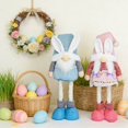 thumbnail image 4 of 1PC Easter Gnomes Plush Decoration, Large Standing Swedish Tomte Gnome with Telescopic Legs, Spring Easter Figurines Santa Gnome Ornaments for Holiday Decorations Home, 4 of 9