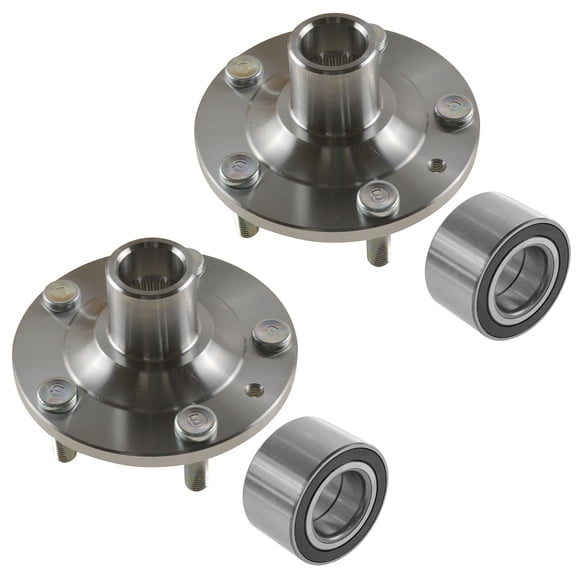 TRQ Front Wheel Hub Bearing Kit LH RH PAIR for Fusion Milan Zephyr MKZ BHA53242