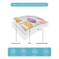 thumbnail image 4 of Quilt King Size Bedding Set, Colorful Tulip Reversible Summer Quilt 3 Pieces, Farmhouse Floral Welcome Black Checker Lightweight Bedspreads Coverlets with 2 Pillow Shams for All Seasons, 4 of 5