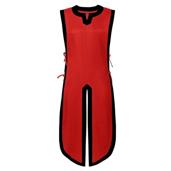 Gspmoly Sleeveless Shirt Men, Men'S Gothic Robe Vest Medieval Court Costume Stage Performance Dress Sleeveless V-Neck Long Mens T Shirt Prime Deals