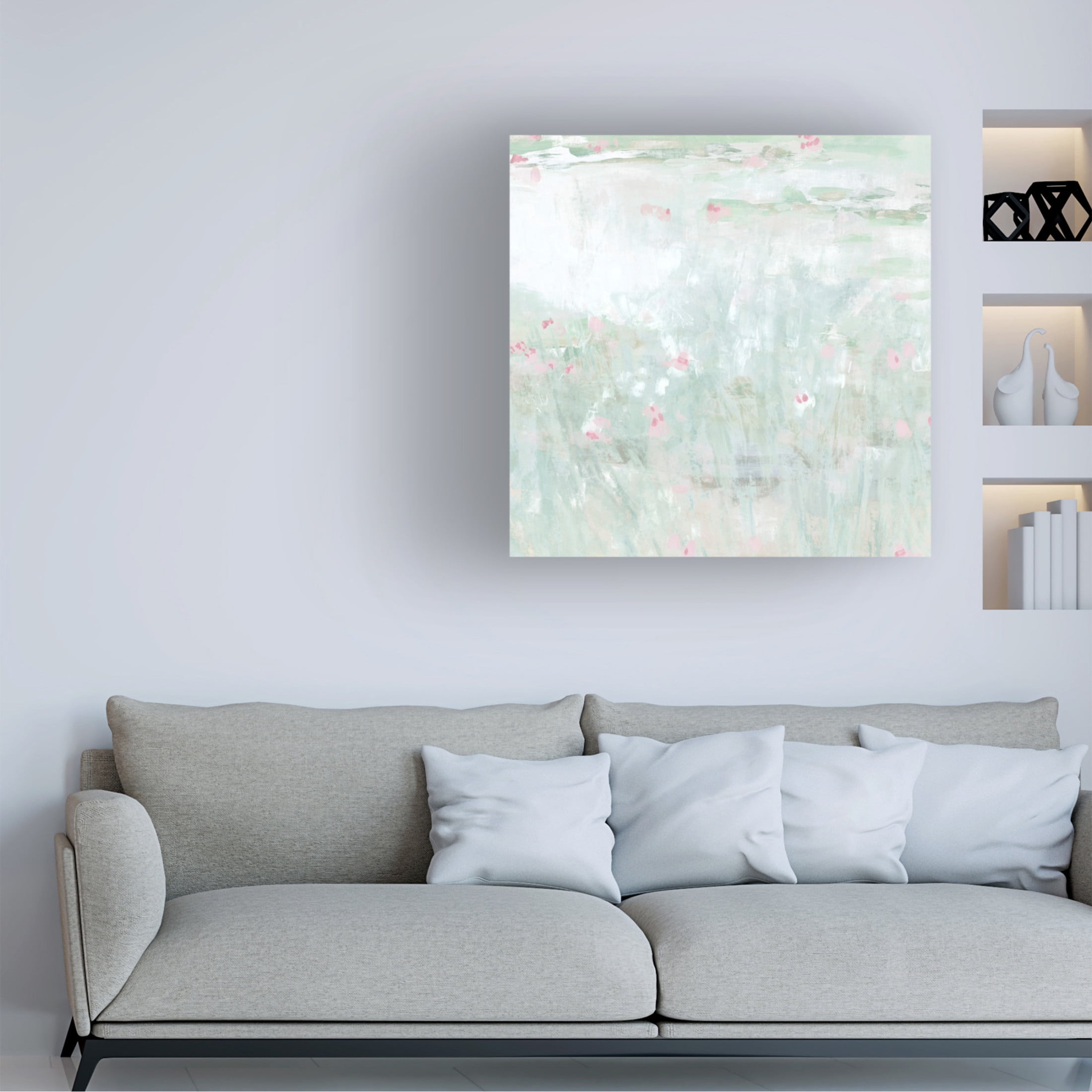 Trademark Fine Art June Erica Vess  Flooded Meadow II Canvas Wall Art