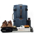 thumbnail image 4 of G-FAVOR 40L Travel Backpack, Vintage Canvas Rucksack Convertible Duffel Bag Carry On Backpack Fit for 17.3 Inch Laptop Bag, 4 of 7