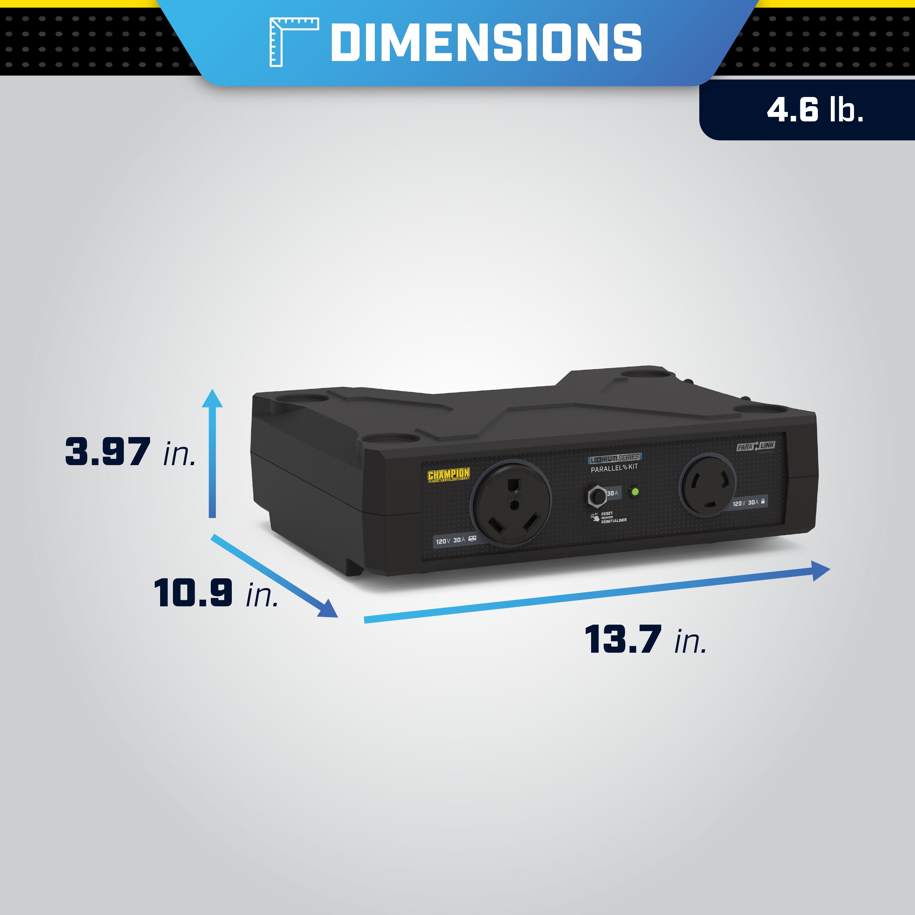 Champion Power Equipment Lithium Series 30-Amp RV Ready Parallel Kit for Linking Paralink Ready Power Stations
