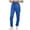 Blue, variant on Kmdttou Cargo Pants Women Baggy High Waisted Drawstring Wide Leg Ankle Strap With Pocket Work Pants
