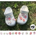 thumbnail image 4 of 11PCS Flower Shoe Charms for Croc Clog Sandals Bracelets Accessories Decoration, Cute Designer Shoe Charms for Girls Kids Teens Adults Women Party Favor, 4 of 7