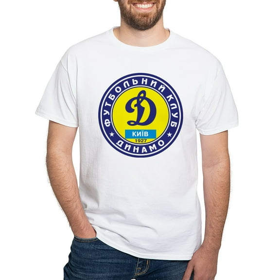 CafePress - Dynamo Kyiv White T Shirt - Men's White Classic Cotton T-Shirts