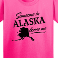 thumbnail image 4 of Inktastic Someone in Alaska Loves Me Youth T-Shirt, 4 of 5