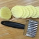 thumbnail image 2 of EeaseMX Cortador de verduras ondulado de acero inoxidable y rebanador de patatas fritas para patatas, 2 of 7