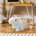 thumbnail image 5 of Walking Unicorn with Horn Interactive Electronic Pet Plush Unicorn Toy with Sounds and Movements Animated Gift for Toddlers Birthday, White, 7'', 5 of 7