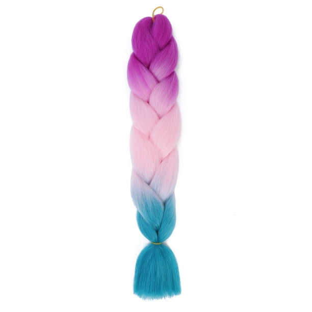 XmhyTop-A Extensiones de cabello sintético trenzado multicolor jumbo ombré de 60 cm, 3 piezas, ideal para trenzas regulares y con giros DIY, C31