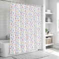 thumbnail image 6 of Colorful Polka Dot Shower Curtain, Waterproof Shower Curtains for Bathroom, Modern Minimalist Geometric Washable Fabric Bathtub Curtain Set Bath Decor with 12 Hooks Long 72"x84", 6 of 8