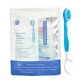 thumbnail image 2 of 5 in 1 Mini Toothbrush & Floss & Tongue Scraper & Toothpick Set, 5 in 1 Toothbrush & Floss, Disposable Toothbrushes with Toothpaste, Portable Oral Care for Travel Work (1bag), 2 of 8