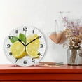thumbnail image 2 of SKYSONIC Lemons and Leaves Wall Clock 10 Inch Silent Non Ticking Round Clock Oil Painting Clock Easy to Read Clock for Living Room Bedroom Bathroom Home Decor, 2 of 7