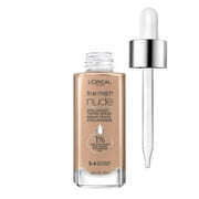 (2 pack) L'Oreal Paris True Match Hyaluronic Tinted Serum Foundation Makeup, 3-4 Light-Medium, 1 fl oz