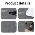 thumbnail image 3 of 2X Chair Mat for Hardwood/Tile Floor,35.4X55Inch Desk Chair Mat, Multi-Purpose Polyester Floor Protector Light Gray, 3 of 5