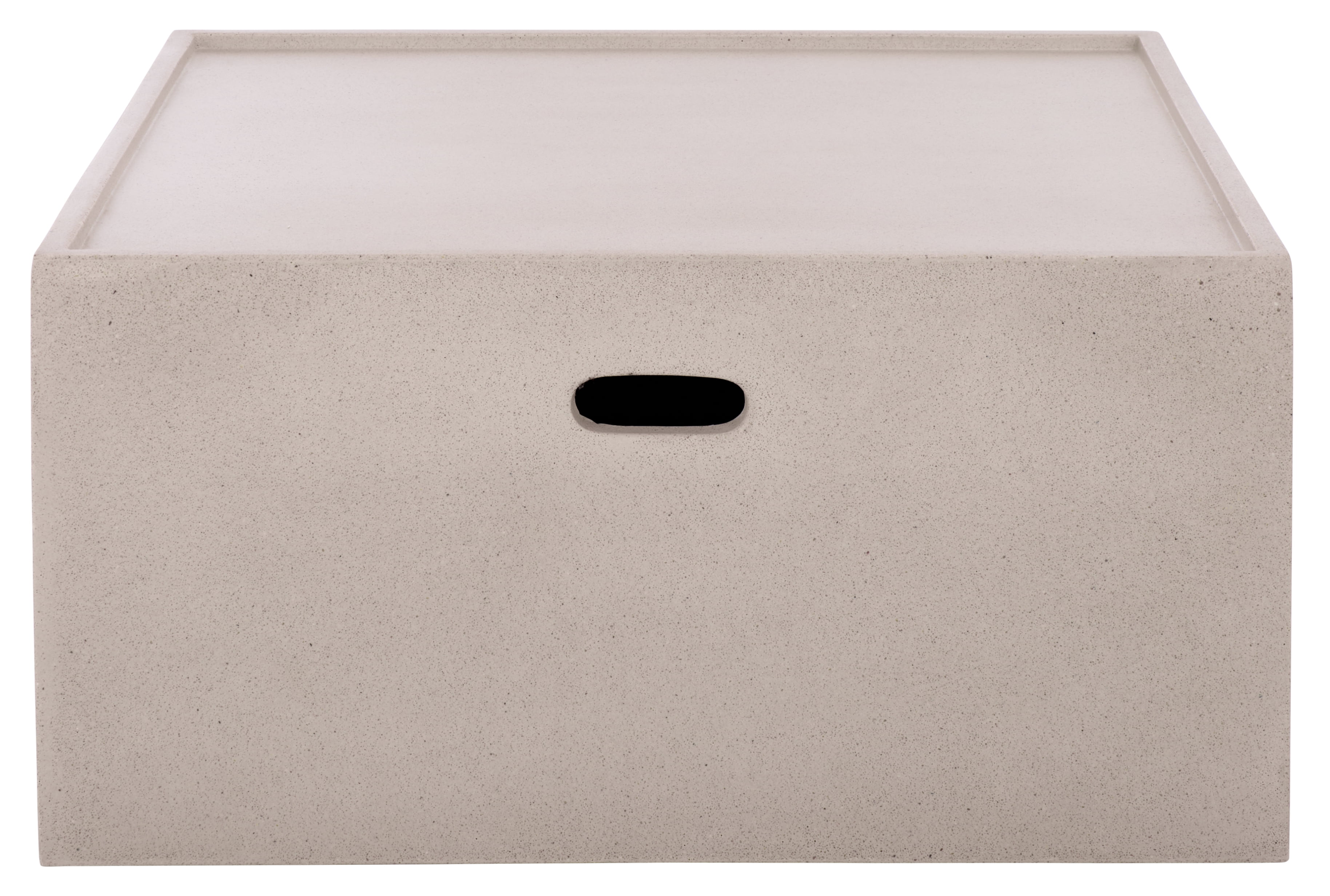 Safavieh Georgia Outdoor Modern Square Polyfiber Coffee Table, Beige