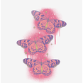 thumbnail image 2 of Spray Paint Butterfly Adult White Crew Neck Short Sleeve Tee-Large, 2 of 4