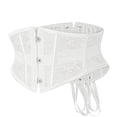 thumbnail image 6 of XUNKUSGA Corset Belt For Women Gothic Sheer Lace Fishbone Waist Cincher Classic Front Hook Boned Corset Shapewear Daily Underbust Bustier,XS, 6 of 6