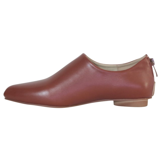 jsaierl Chaussures Classiques pour Femmes à Talon Plat Bottines Courtes Mode à Enfiler Couleur Unie Bottes Mule Décontractées