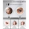 thumbnail image 2 of Espejo de maquillaje vpu de 8 pulgadas, 30 veces iluminado, recargable, ajustable, 2 of 8