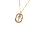 thumbnail image 3 of Jumpingount Collar inicial letra de cristal señoras gargantilla cadena circón colgante alfabeto niñas joyería novia regalo Y letra Type3 NO3 Jumpingount AP010076-04, 3 of 6
