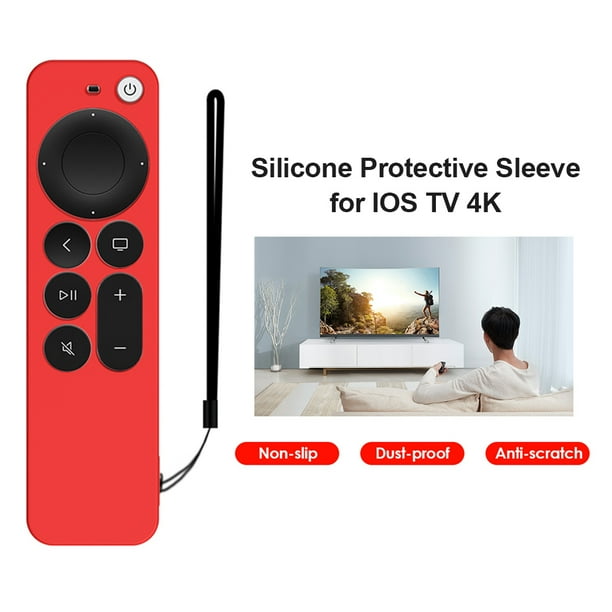 Estuche protector para Apple TV 4K Cubierta de control remoto portátil a prueba de polvo