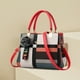 thumbnail image 3 of Bolso tipo cartera de lujo para mujer bolso de viaje con correa ajustable para el hombro de cuero PU, 3 of 7
