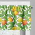 thumbnail image 3 of Ambesonne Fruit Valance Pack of 2, Ripe Mango Branches, 54"X18", Green Vermilion, 3 of 5