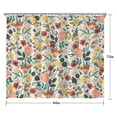 thumbnail image 5 of Pioneer Flower Floral Print Pattern Shower Curtain 84"x72" ,Bathroom Decorative Shower Curtains Set with 12 Hooks,Modern Waterproof Washable Shower Curtain, 5 of 6
