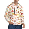 thumbnail image 2 of Goofa Cute Cartoon Mushrooms for Men's Hooded Sweatshirt - Lightweight Pullover Hoodie with Kangaroo Pocket, Perfect for Everyday Wear-Small, 2 of 7
