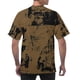 thumbnail image 4 of Ceisia Men's Abstract Splash Print T-shirt Loose Fit Short Sleeve Round Neck Casual Summer Fall Tee Tops Khaki S Gifts, 4 of 8