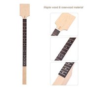Dilwe Guitar Neck Fretboard, 21 Frets Unfinished Cigar Box Guitar Bass Part Maple Neck Fretboard Guitar Neck Replacement 79.5cm/31.29inch
