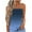 Fall Clothes Light Blue, variant on Womens Strapless Bandeau Tank Top Casual Summer Ombre Tie Dye Sleeveless Eyelet Tube Tops