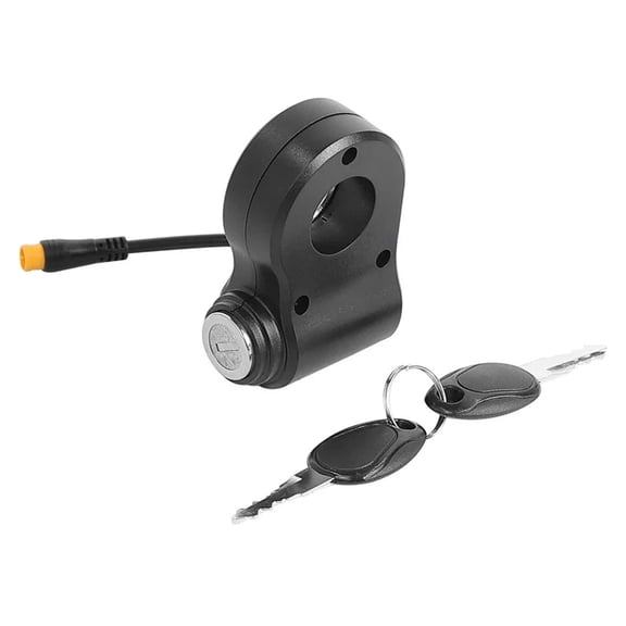 Electric Scooter Skateboard Lock with Key Replacement 3 Pin Thumb Throttle Switches Electronic Lock Easy Installation