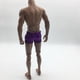 thumbnail image 4 of Ropa de figura masculina Pantalones Cortos De Cuero Artificial Masculino Modelo A Escala 1/6 Para Figura De Acción De 12 '' Púrpura, 4 of 9