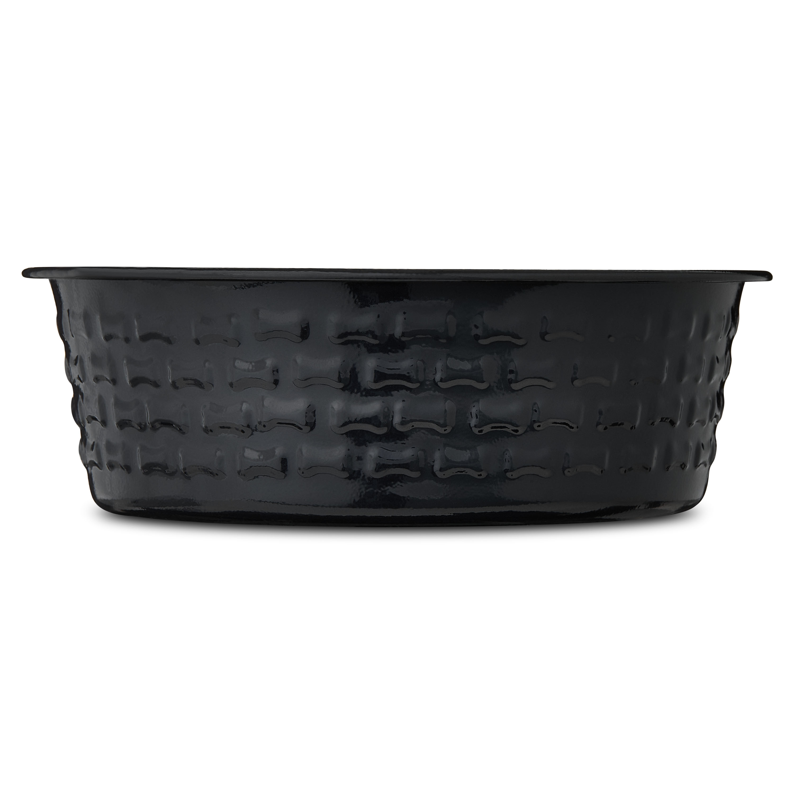 Vibrant Life Medium Stainless Steel Embossed Dog Bowl, Black Bones